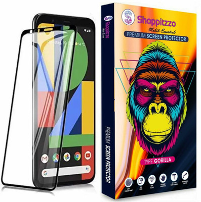 Shoppitzzo Edge To Edge Screen Guard for Google Pixel 4XL (6.3 inch)****Millitary Grade-Anti Explosion-Tempered Glass/Full Screen Coverage-Edge to Edge/9H Hardness/With Easy Installation Kit(Pack of 1)