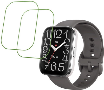 CUBES Edge To Edge Screen Guard for Amazfit BIP 5 Unity Smart Watch with 1.91 Inch screen size | Soft and Flexible | Touch Sensitive | Unbreakable | Ultra Thin | Edge To Edge TPU Film(Pack of 2)