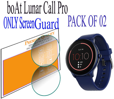 daffin Edge To Edge Screen Guard for boAt Lunar Call Pro(Pack of 2)