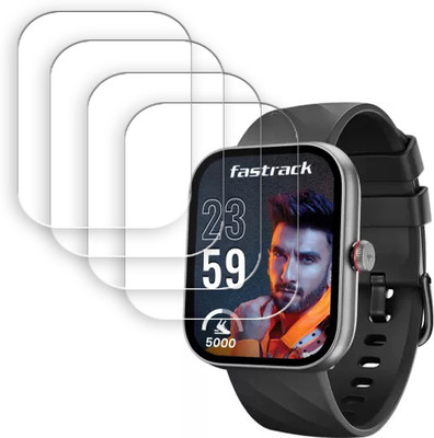 SOMTONE Edge To Edge Screen Guard for Fastrack Revoltt FS2 1.91 inch SMARTWATCH SCREEN GUARD(Pack of 4)