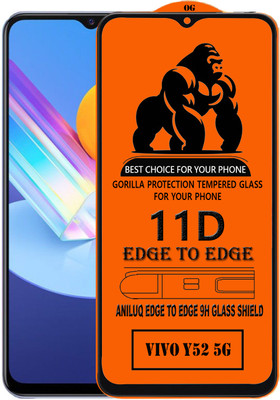 ANILUQ Edge To Edge Screen Guard for VIVO Y52 5G(Pack of 1)
