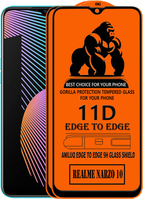 ANILUQ Edge To Edge Screen Guard for REALME NARZO 10(Pack of 2)