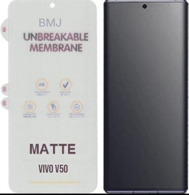 bmj Edge To Edge Screen Guard for VIVO V50 5G, 3 LAYER FRONT MATTE(Pack of 1)