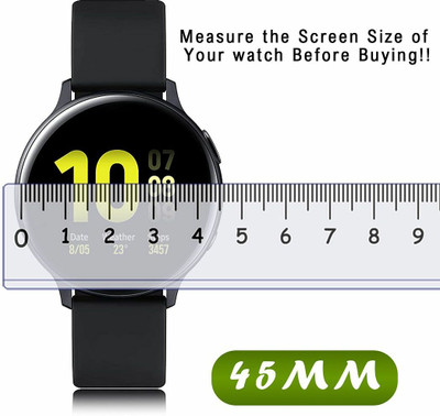 FCS Edge To Edge Screen Guard for 45 mm, Universal Round Watch Screen Protector(Pack of 3)