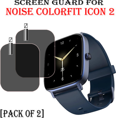 ejzatex Edge To Edge Screen Guard for NOISE COLORFIT ICON 2 SMARTWATCH(Pack of 2)