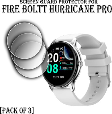 EJZATI Edge To Edge Screen Guard for FIRE BOLTT HURRICANE PRO SMARTWATCH SCREEN GUARD(Pack of 3)