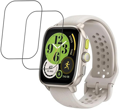 CUBES Edge To Edge Screen Guard for Amazfit Cheetah (Square) Smart Watch with 1.75 Inch Display | Soft and Flexible | Touch Sensitive | Unbreakable | Ultra Thin | Edge To Edge TPU Film(Pack of 2)