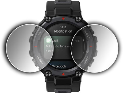 EJZATEX Edge To Edge Screen Guard for AMAZFIT T-REX PRO SMARTWATCH(Pack of 2)