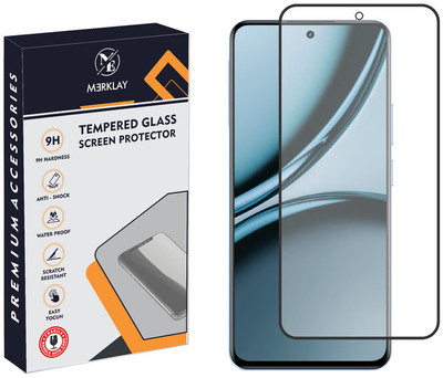 Merklay Edge To Edge Screen Guard for Tempered Glass For Realme C61 with Edge To Edge Coverage & Easy Installation Kit(Pack of 1)