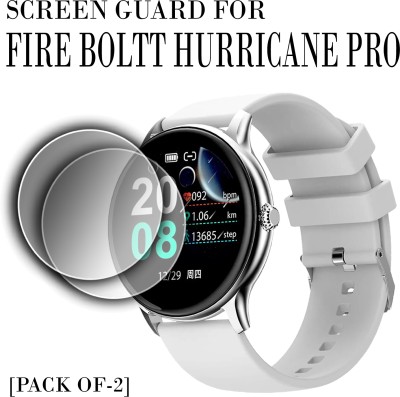 ejzatex Edge To Edge Screen Guard for FIRE BOLTT HURRICANE PRO SMARTWATCH(Pack of 2)