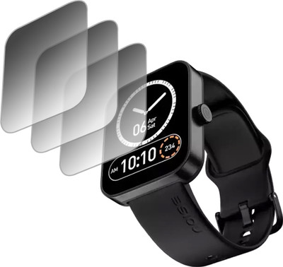ejzatex Edge To Edge Screen Guard for NOISE COLORFIT CALIBER 2 BUZZ SMARTWATCH(Pack of 3)