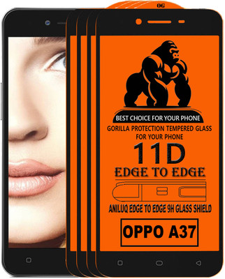 ANILUQ Edge To Edge Screen Guard for Oppo A37(Pack of 1)
