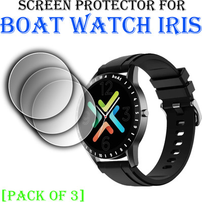 EJZATI Edge To Edge Screen Guard for BOAT WATCH IRIS SMARTWATCH SCREEN GUARD(Pack of 3)
