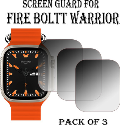 EJZATI Edge To Edge Screen Guard for FIRE BOLTT WARRIOR SMARTWATCH(Pack of 3)