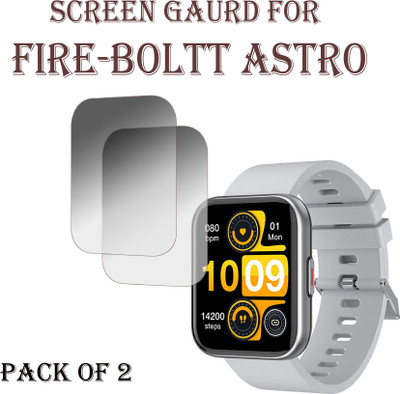 EJZATI Edge To Edge Screen Guard for FIRE BOLTT ASTRO SMARTWATCH(Pack of 2)