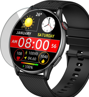 CUBES Edge To Edge Screen Guard for Cult Ace XR, Smart Watch 1.43 Inch | Soft and Flexible | Touch Sensitive | Unbreakable | Ultra Thin | High Grade 9H TPU Film(Pack of 2)