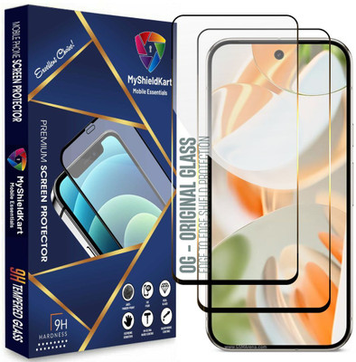 MyShieldKart Edge To Edge Screen Guard for Google Pixel 9 Pro XL (6.8 Inch)**NeoShield**Millitary Grade-Anti Explosion-Tempered Glass/Full Screen Coverage-Edge to Edge/9H Hardness/With Easy Installation Kit(Pack of 2)