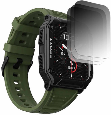 YCHROZE Edge To Edge Screen Guard for boAt Wave Armour 2 SMARTWATCH(Pack of 3)