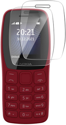 FCS Edge To Edge Screen Guard for Nokia 105 SS Plus Screen Guard, TA-1447 SS, Unbreakable 9H Anti Shock (Glossy)(Pack of 2)