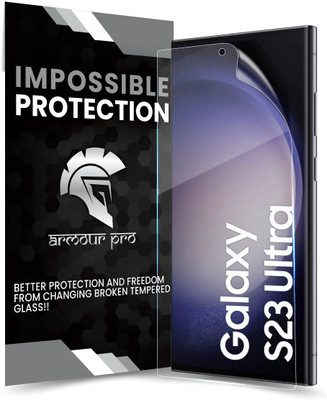 ArmourPro Edge To Edge Screen Guard for Samsung Galaxy S23 Ultra 5G, Samsung Galaxy S22 Ultra 5G, Samsung S23 Ultra, 4 Layer Unbreakable Membrane with Easy Installation(Pack of 1)