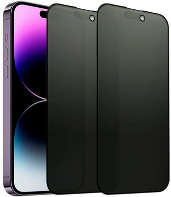PREMIM Edge To Edge Tempered Glass for Iphone 15 Plus, Iphone 14 Pro Max(Pack of 2)