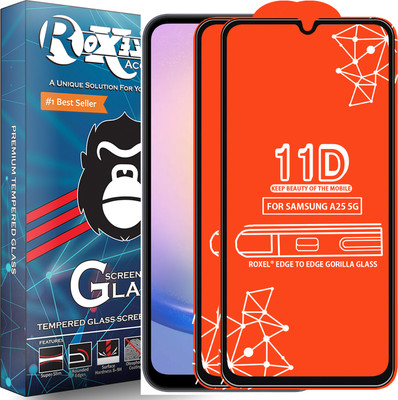 Roxel Edge To Edge Screen Guard for SAMSUNG A25 5G(Pack of 2)