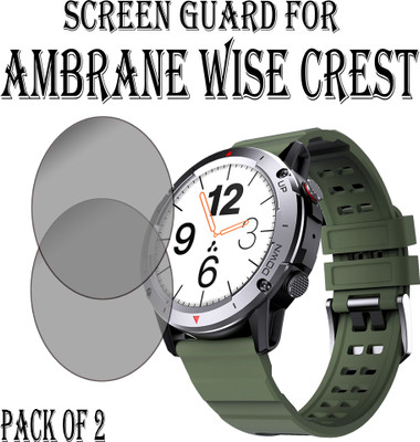 EJZATI Edge To Edge Screen Guard for AMBRANE WISE CREST SMARTWATCH(Pack of 2)