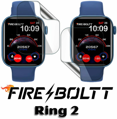 FCS Edge To Edge Screen Guard for Fire-Boltt Ring 2, Fire-Boltt Ring 2 (1.69) Inch, Screen Protector(Pack of 2)