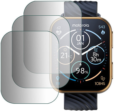 hirdesh Edge To Edge Screen Guard for Motorola Moto Watch 200(Pack of 3)