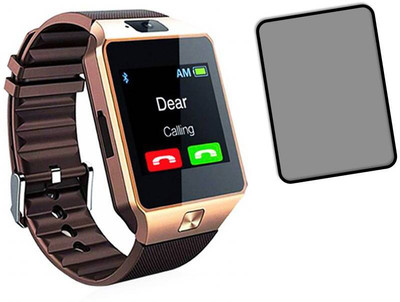 zxb Edge To Edge Tempered Glass for DZ09 Bluetooth Smartwatch(Pack of 1)