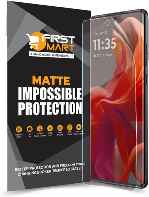 FIRST MART Edge To Edge Screen Guard for Motorola G85 5G, Motorola G85, G85 5G, Moto G85 5G, Moto G85, 4 Layer Unbreakable Membrane with Easy Installation(Pack of 1)