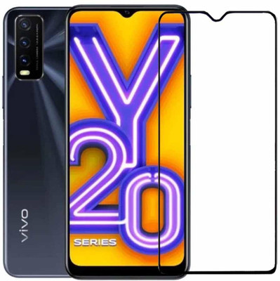 MobiCraft Zone Edge To Edge Screen Guard for Vivo Y20A(Pack of 2)
