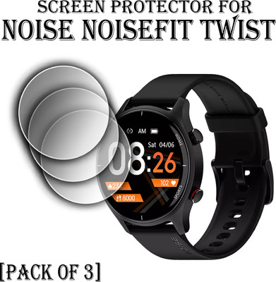 EJZATI Edge To Edge Screen Guard for NOISE NOISEFIT TWIST SMARTWATCH(Pack of 3)