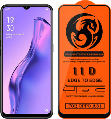 XRENGTH Edge To Edge Tempered Glass for -Oppo A31(Pack of 1)