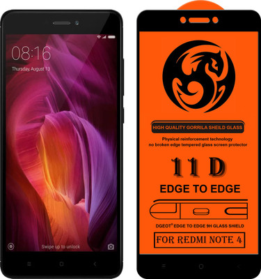 XRENGTH Edge To Edge Tempered Glass for -Mi Redmi Note 4(Pack of 1)