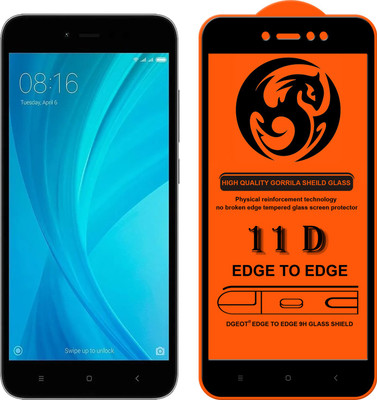 XRENGTH Edge To Edge Tempered Glass for Mi Redmi Y1(Pack of 1)