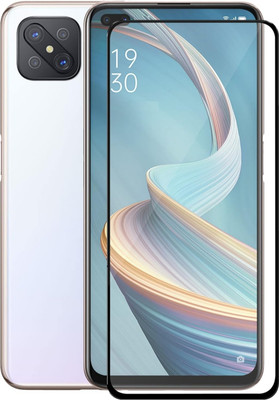 Vigorous Edge To Edge Tempered Glass for Oppo A92S, Reno 4Z 5G(Pack of 1)