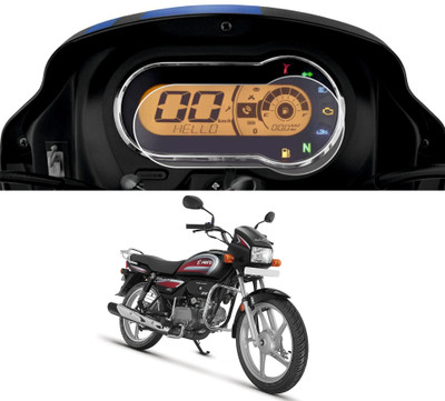 Wishguard Edge To Edge Screen Guard for Hero Splendor Plus Xtec i3s Drum Self Alloy 2022 LCD Instrument Cluster | Digital Speedometer Accessory | Scratch Resistant [Not Tempered Glass](Pack of 1)