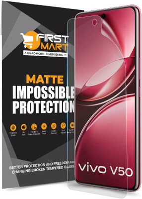 FIRST MART Edge To Edge Screen Guard for Vivo V50 5G, Vivo V50, 4 Layer Unbreakable Membrane with Easy Installation(Pack of 1)
