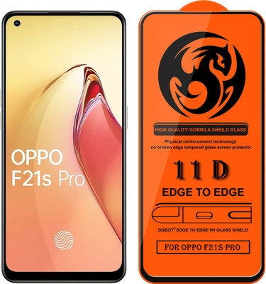 XRENGTH Edge To Edge Tempered Glass for -Oppo F21S Pro(Pack of 1)