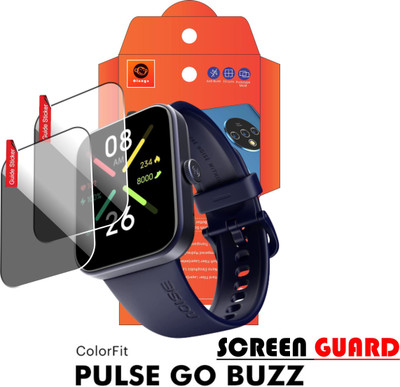 FINCH Edge To Edge Screen Guard for NOISE COLORFIT PULSE GO BUZZ SMART WATCH(Pack of 2)
