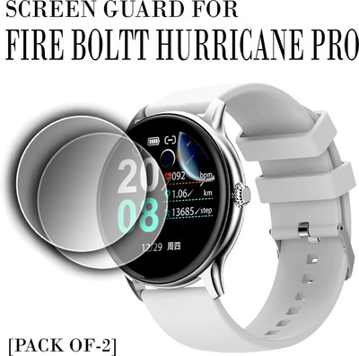 EJZATI Edge To Edge Screen Guard for FIRE BOLTT HURRICANE PRO SMARTWATCH(Pack of 2)