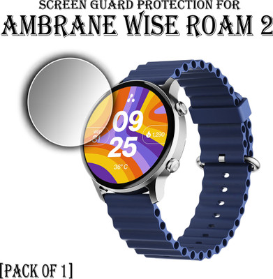 EJZATI Edge To Edge Screen Guard for AMBRANE WISE ROAM 2 SMARTWATCH(Pack of 1)