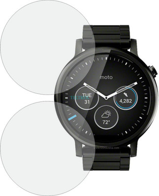 TELTREK Edge To Edge Screen Guard for MOTOROLA MOTO 360 46 mm 2ND GEN(Pack of 2)