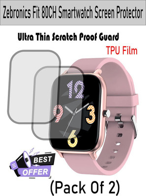 RapTag Edge To Edge Screen Guard for Tk Zebronics Fit 80CH(Pack of 2)