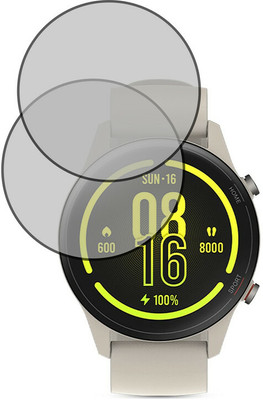 RapTag Edge To Edge Screen Guard for T&3 Xiaomi Mi Watch Revolve Active Beige(Pack of 2)