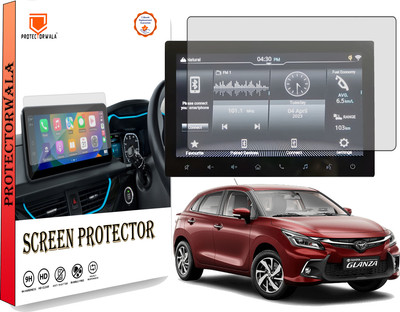 Protectorwala Impossible Screen Guard for GLANZA 9INCH Touch Display Car Music infotainment System Flexible 9H Protector CLEAR(Pack of 1)