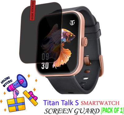 EJZATI Edge To Edge Screen Guard for TITAN TALK S SMARTWATCH(Pack of 1)