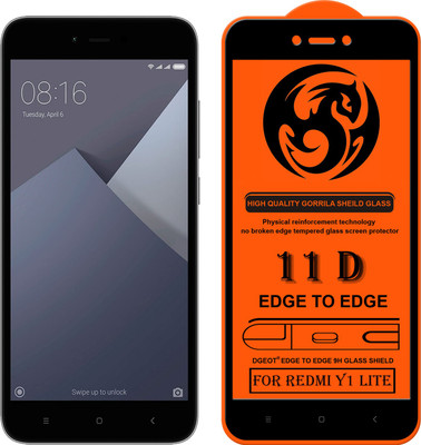 XRENGTH Edge To Edge Tempered Glass for Mi Redmi Y1 Lite(Pack of 1)