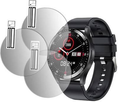 YCHROZE Edge To Edge Screen Guard for AXL Pulse LifeFit SMARTWATCH(Pack of 3)